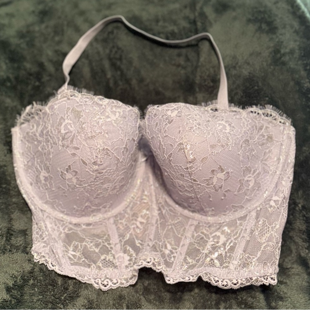 Lavender Lace Bustier